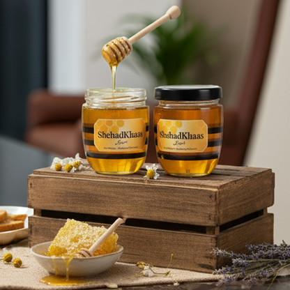 ShehadKhaas – 100% Pure Organic Desi Bee Honey | Premium Export Quality Khalis Shehed (Bari Makhii / Big Bee)